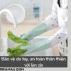 Găng Tay Cao Su Rửa Bát Chén Co Giãn Chống Thấm